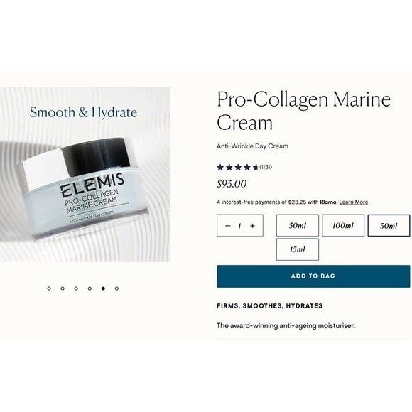 NEW ELEMIS Pro Collagen Marine Day Cream Anti Wrinkle Anti Aging Moisturizer - Picture 3 of 11